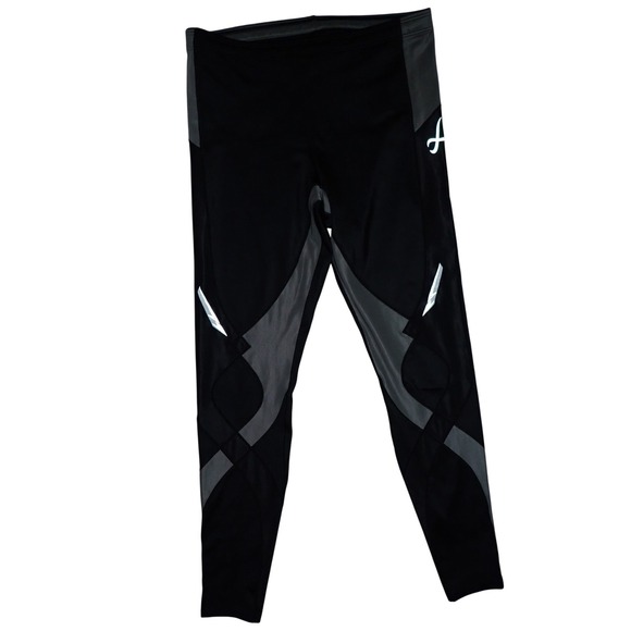 CW-X Black StabilyX Joint Support Compression Tights Men's L #225809 - Picture 1 of 6